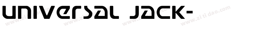 Universal Jack字体转换